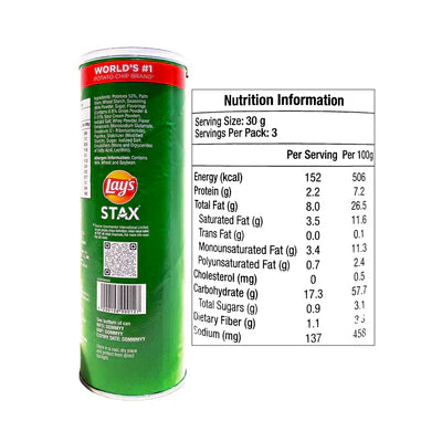 Lay's Stax Potato Chips Sour Cream And Onion
