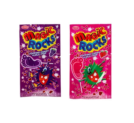 Magic Rocks Popping Candy & Lollipop