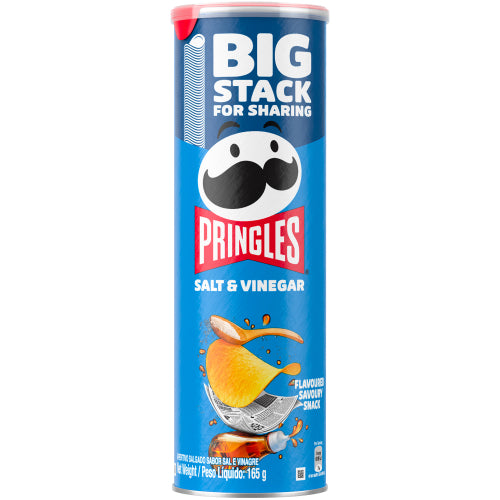 Pringles Salt & Vinegar 165g Dated