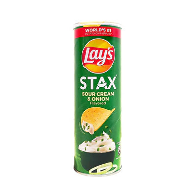 Lay's Stax Potato Chips Sour Cream And Onion