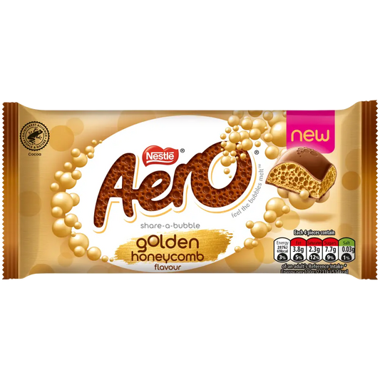 Aero Golden Honeycomb Chocolate 90g