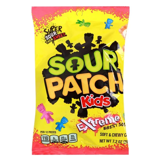 Sour Patch Extreme Sour Soft & Chewy Candy 204 g
