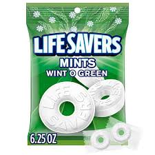 Life Savers Wint-O-Green Breath Mints Hard Candy - 6.25 oz Bag