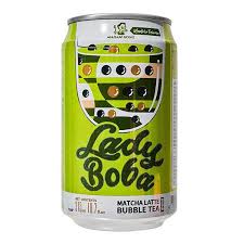 Lady Boba 315ml Matcha latte bubble tea