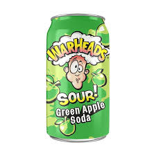 Warheads Sour Green Apple Soda 355ml