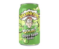 Warheads Sour Green Apple Soda 355ml