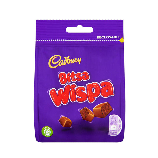 Cadury Bitsa Wispa Chocolate Bites 100g Bag